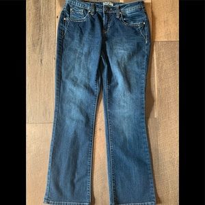 Embroidered Earl Jean Sz 8 P